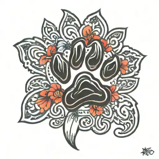 Dog Paw Print