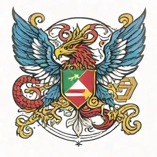 Sicilian Tricatera America Italian Flag