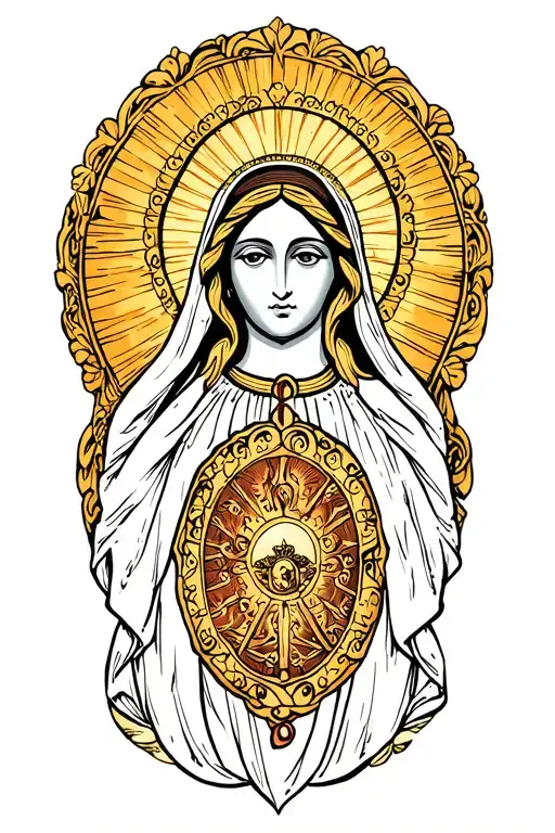 Make A Design With The Scapular Of The Virgen Del Carmen