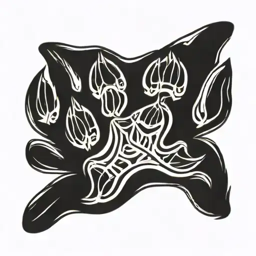 Dog Paw Inside Of Bear Paw