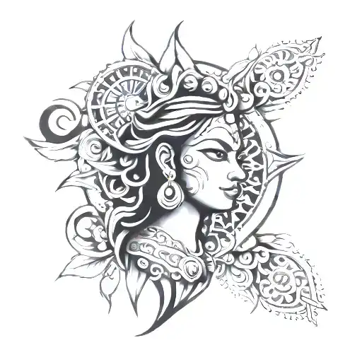 Abstract Durga