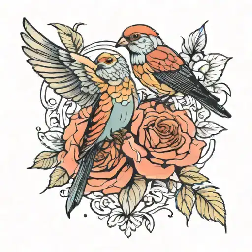 Birds Rose