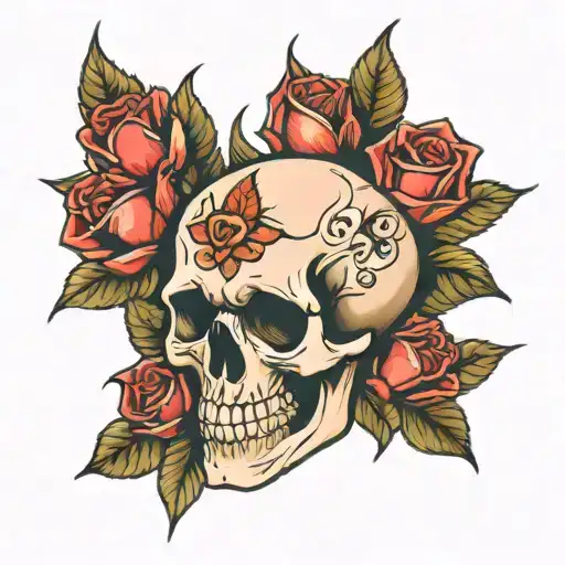 Skull And Roses