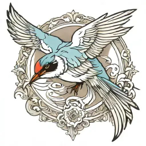 Arctic Tern Bird Motive