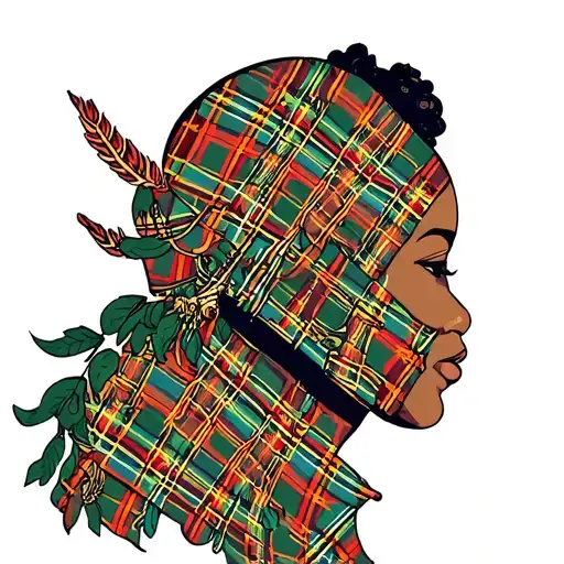 Ethiopian Traditional Patterns Scottish Tartan Plaid