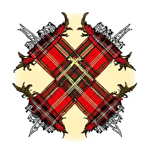 Ethiopian Cross Scottish Tartan Plaid