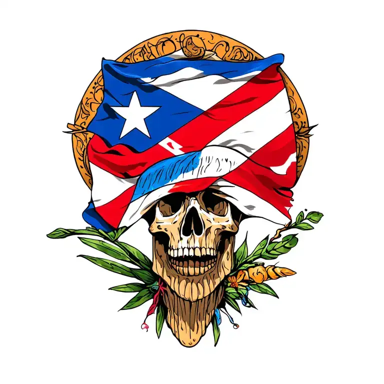 Puerto Rico Flag Mixed