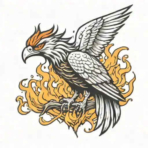 Valcano Phoenix Rising From Ashes