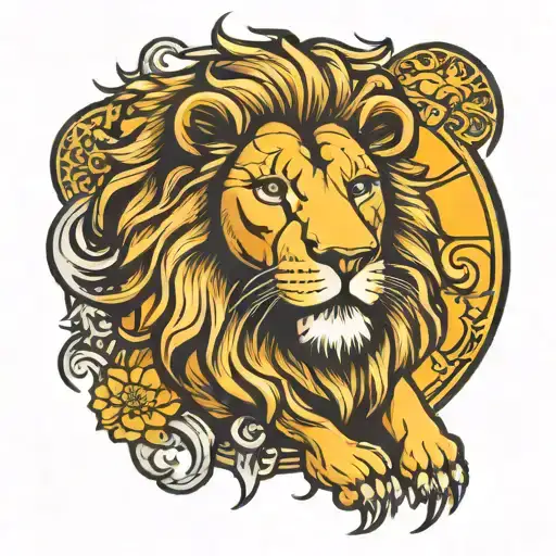 Lion And Sun
