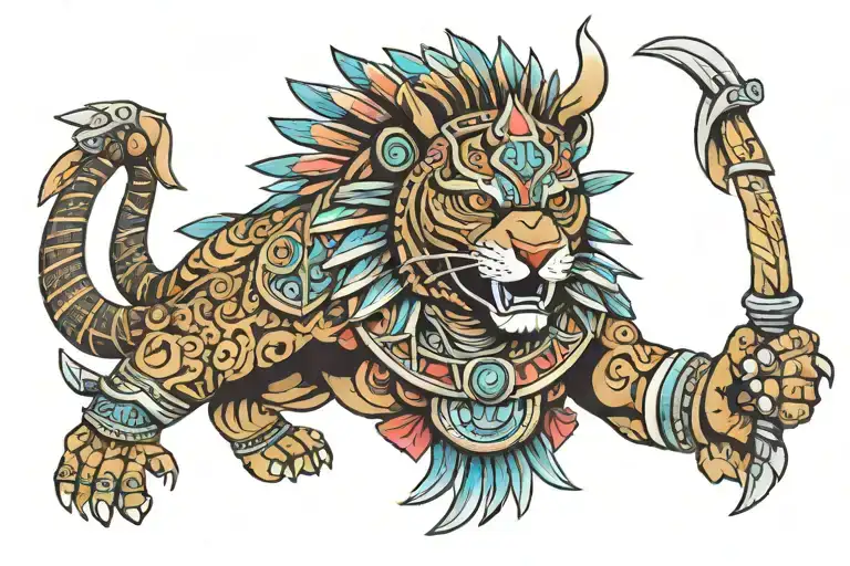 Aztec Jaguar Warrior