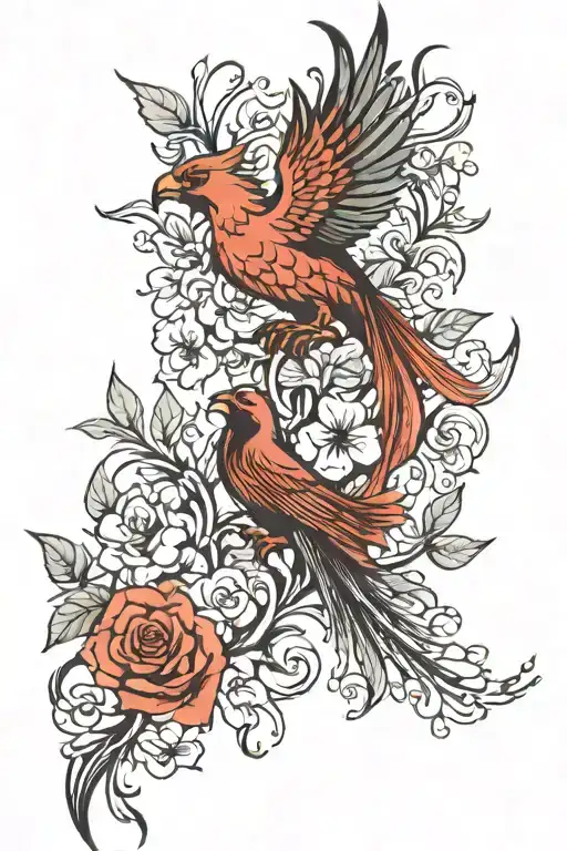 Phoenix Hydrageas Rose And Trumpet Vines