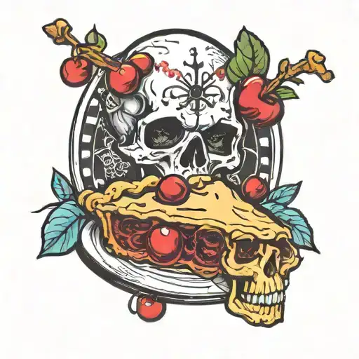 Cherry Pie With Skull