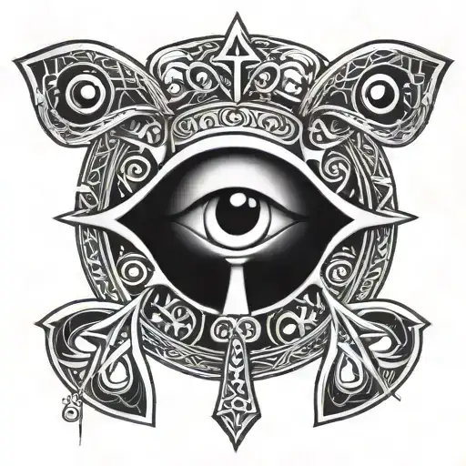 Ankh Symbol With Eye