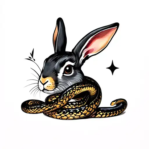 Rabbit And Snake