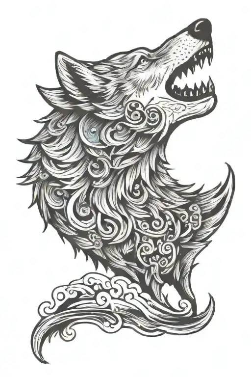 Wolf Howling At The Moon