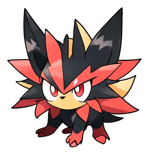Create A Pokemon Leg Tattoo Of Zorua And Zoroark With A Background