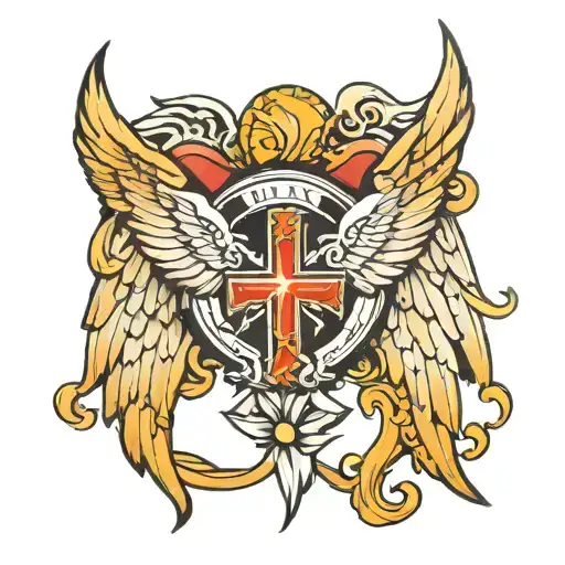 Paramedic Symbol With Angel Wings
