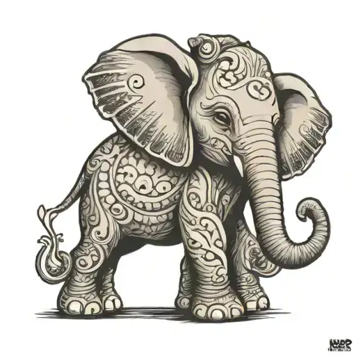 Baby Elephant In The Trunk Say 2-4-2024