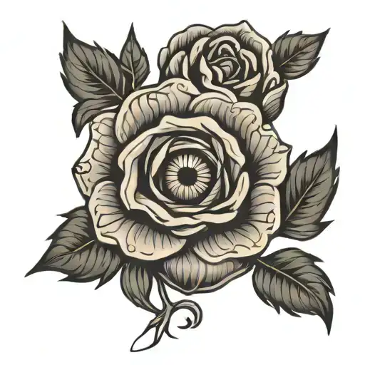 Eye Rose Trust No One Forarm Vine