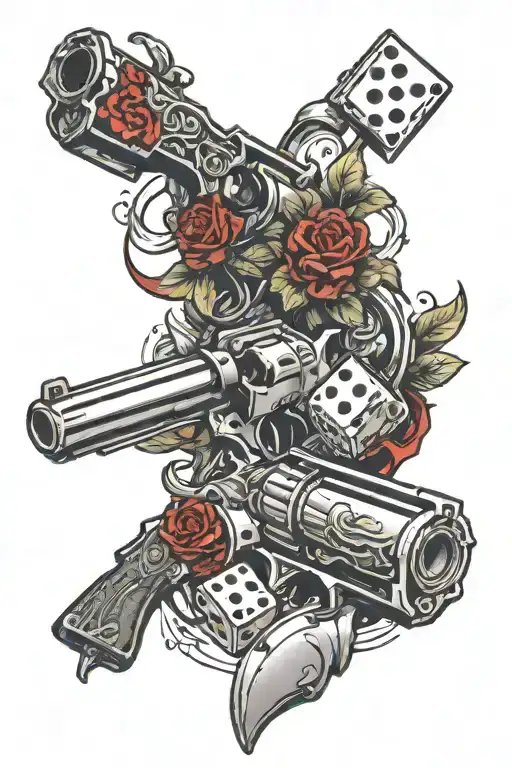 One Revolver And A Pair Of Dice
