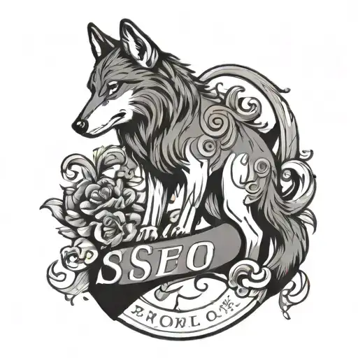 Wolf With S Alphabet S