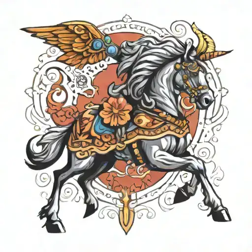 Bashkir Ornament Style Of Fantasy And Space