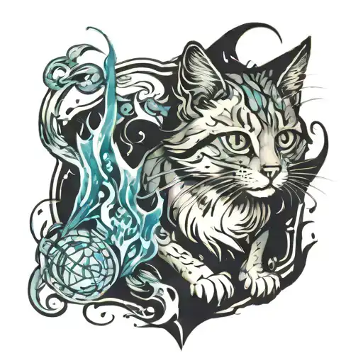Wild Cat With Harry Potter Patronus Effect