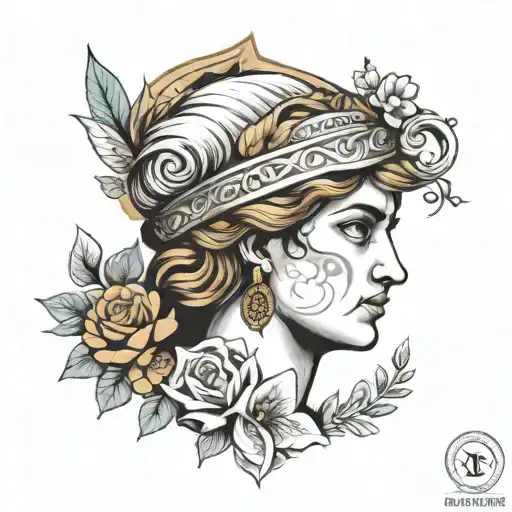 Greek Style Portrait