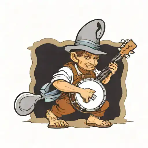 Halfling Playing Banjo