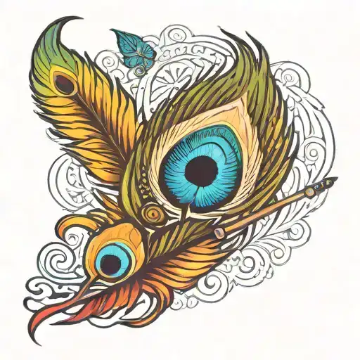 Peacock Feather With Flute Morphing