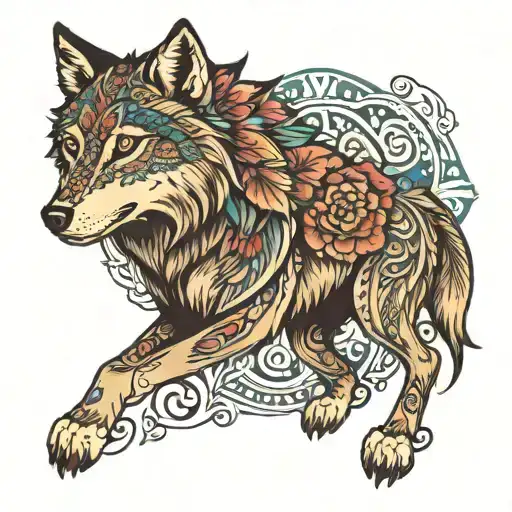 Mandala Wolf