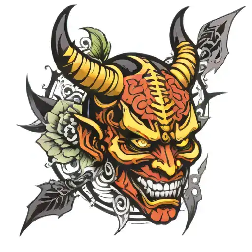 Hannya Mask X Cyborg Warrior Inspired