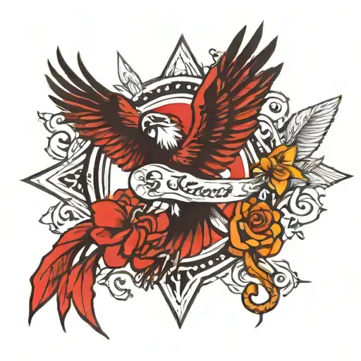 Haitian Tattoo Design Inspired With Animal And Freedom