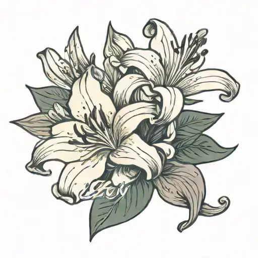 A Lily Flower With A Text Underneath It Thst Says Lily