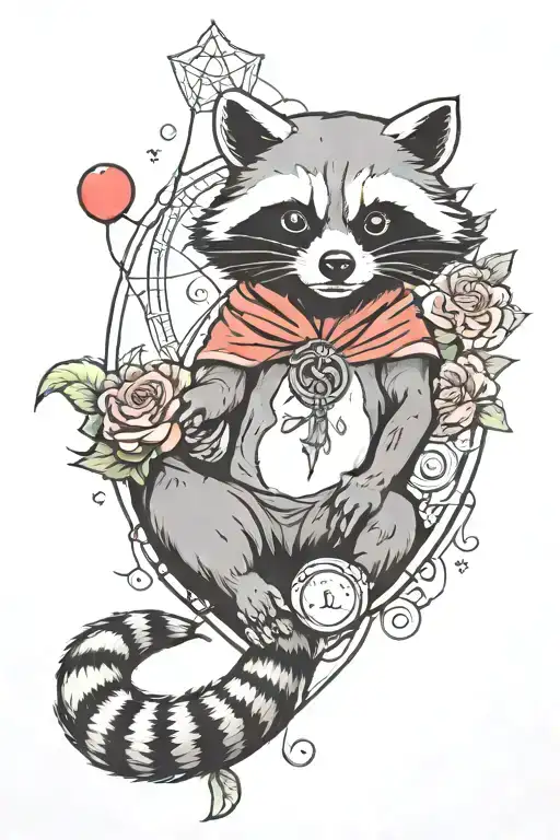 Racoon And Cancer Zodiac