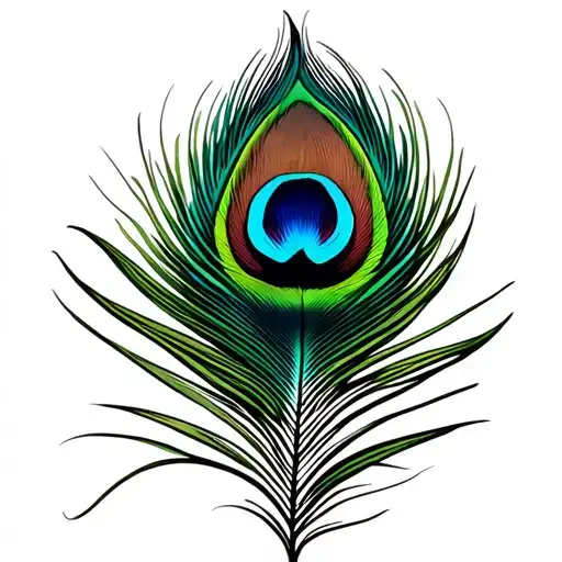 Peacock Feather Quill Scrawling