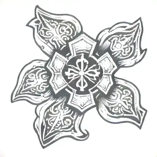Star Of Life With Maltese Cross