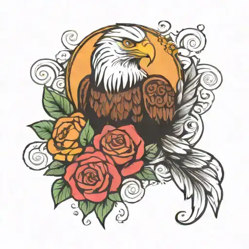 Eagle And Rose