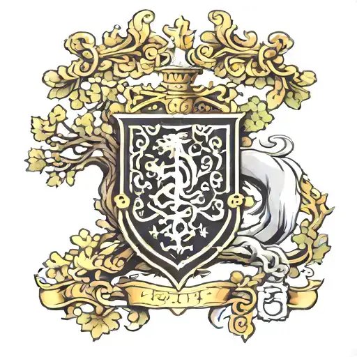 Senju Coat Of Arms With Tree