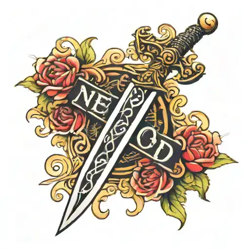 Sword With Name Written