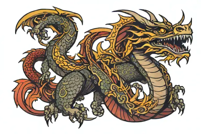 Dragon On Chest