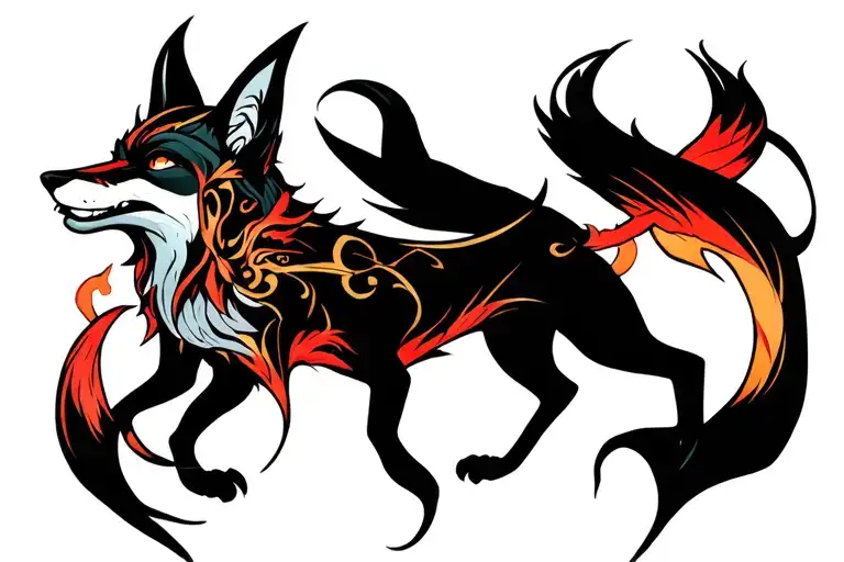 Fox Angles Cross Demon