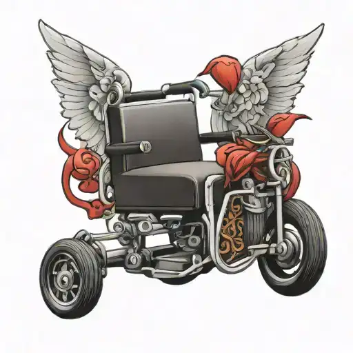 Angel Wheelchair Wi Hearts
