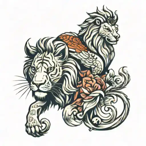 Lion And Swan