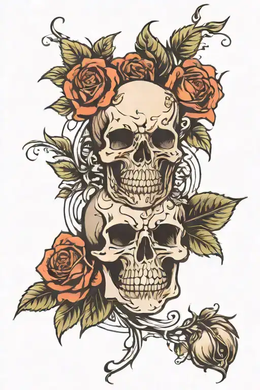 Skull Roses