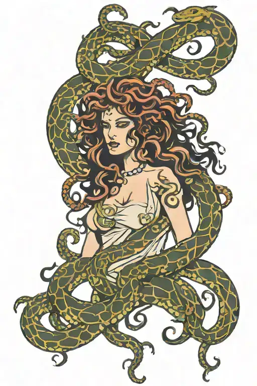 Medusa With Snakes