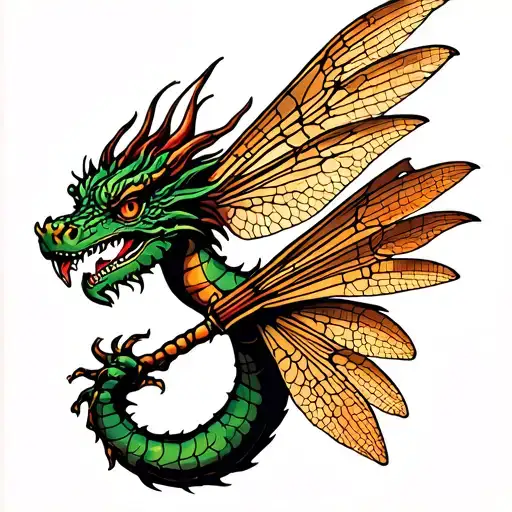 Dragon Fly With The Body Being A Fiddle