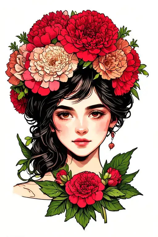Carnation Flower Crown