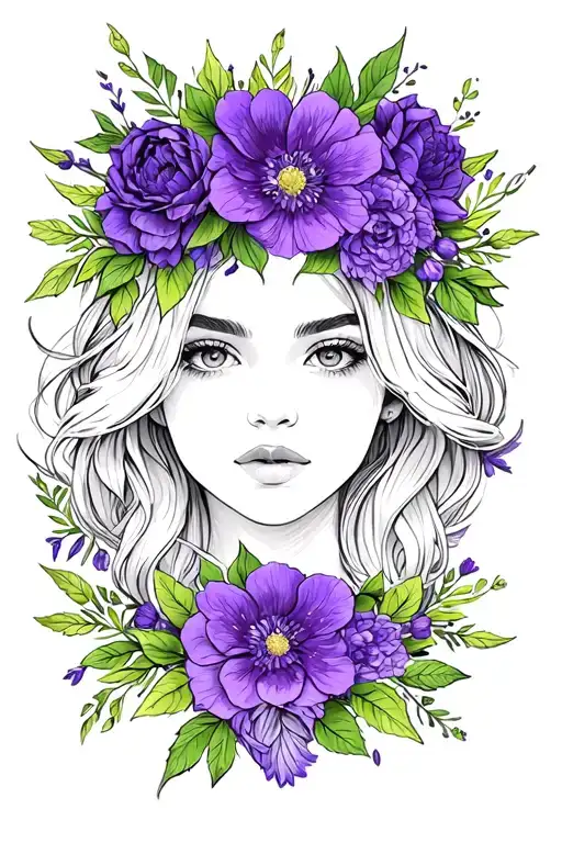 Violet Flower Crown