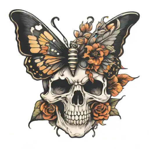 Skull Butterfly
